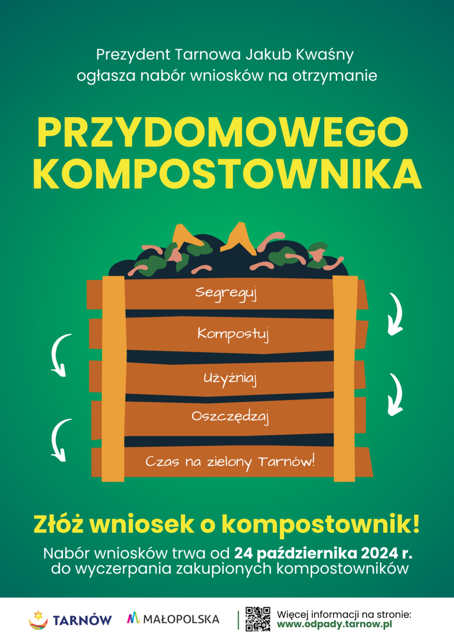 Plakat naboru wniosków na użyczenie kompostownika